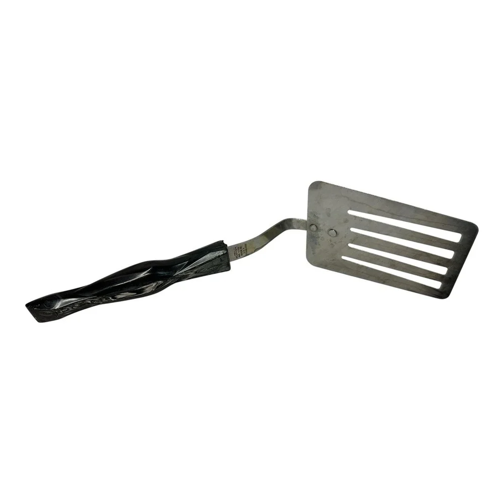 Cutco # 1716 Slotted Spatula Turner Black Swirl Handle Read description